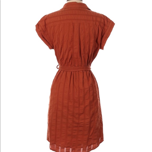 Jcrew burnt orange button down dress - Picture 5 of 5